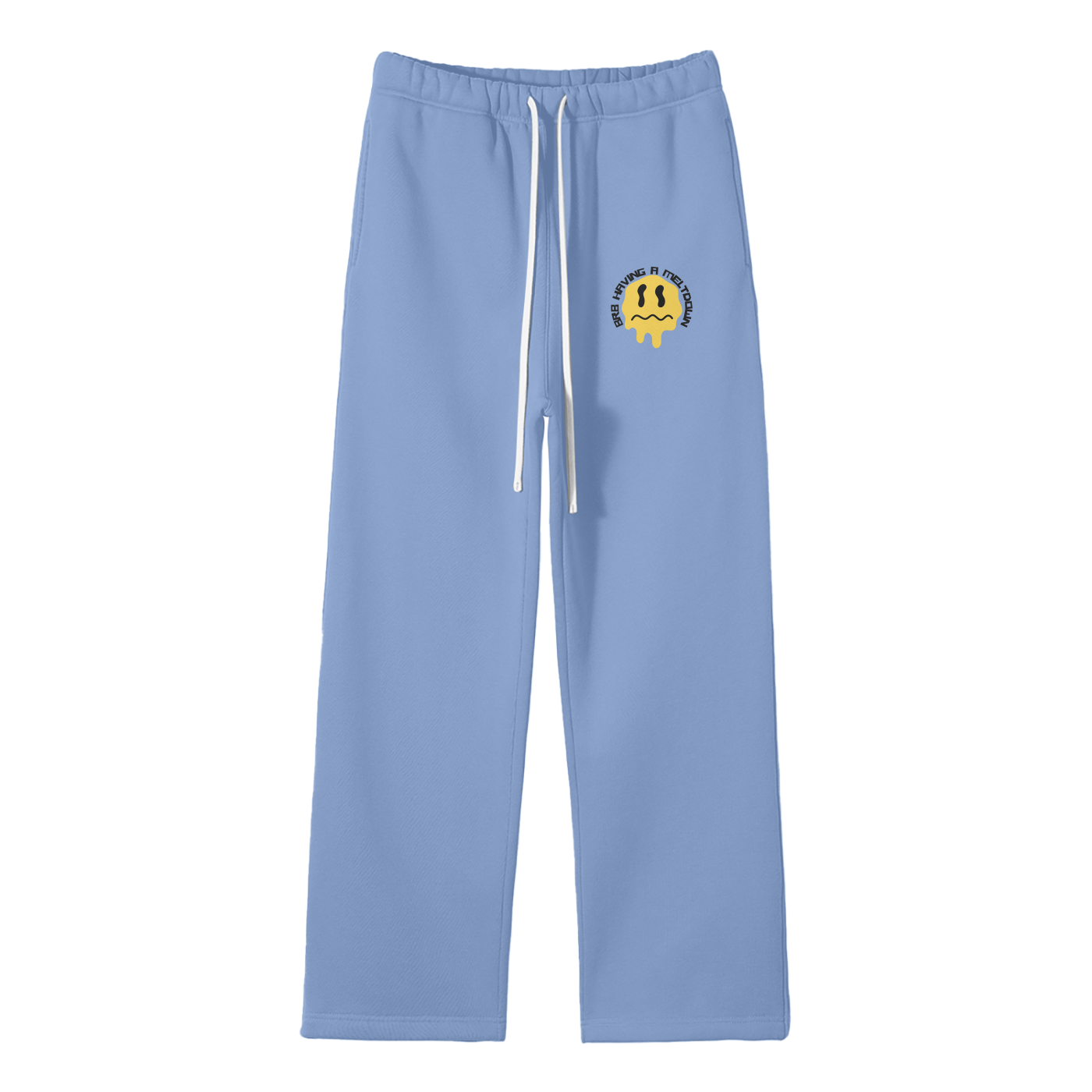 BRB Having A Meltdown Streetwear Fleece Straight Leg Pants