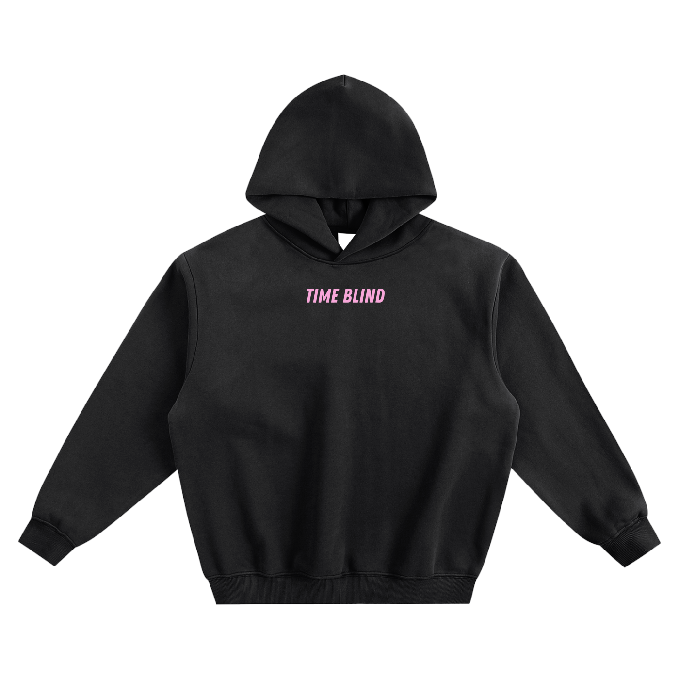 Time Blind Fleeced Boxy Hoodie