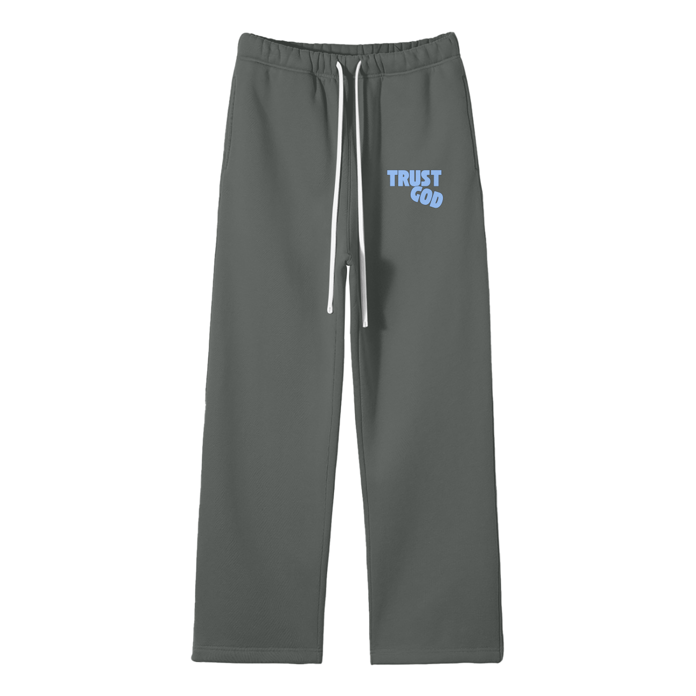 Trust God Streetwear Fleece Straight Leg Pants