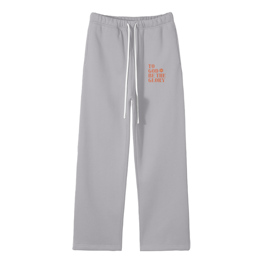 To God Be The Glory Streetwear Fleece Straight Leg Pants