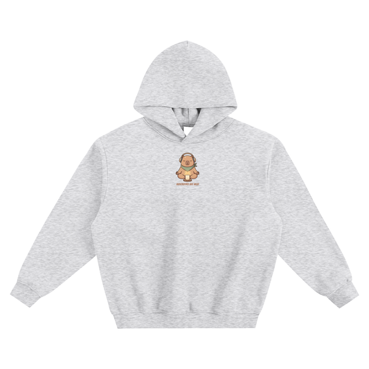 Audiobooks Are Valid Fleeced Boxy Hoodie