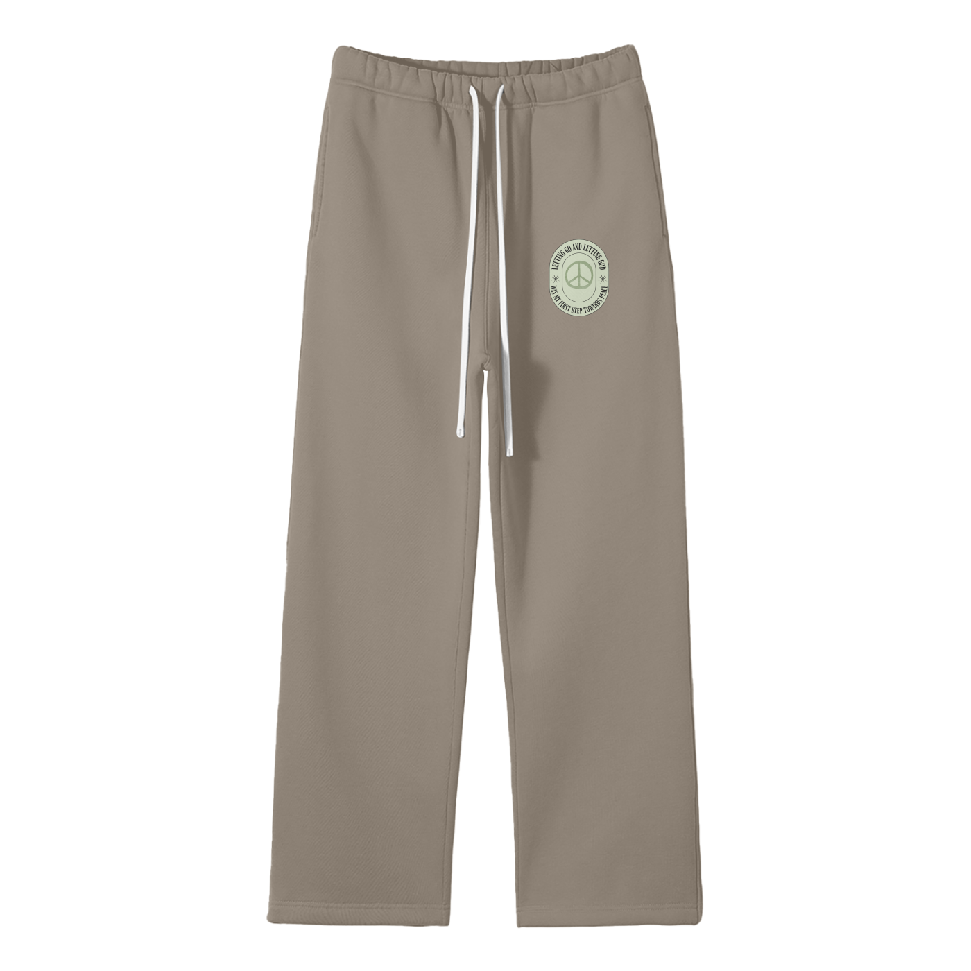 Letting Go & Letting God Streetwear Fleece Straight Leg Pants