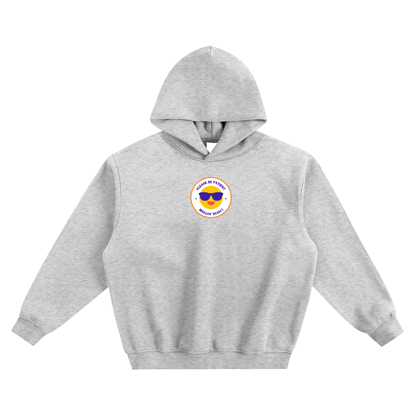 Please Be Patient I Have Autism Fleeced Boxy Hoodie