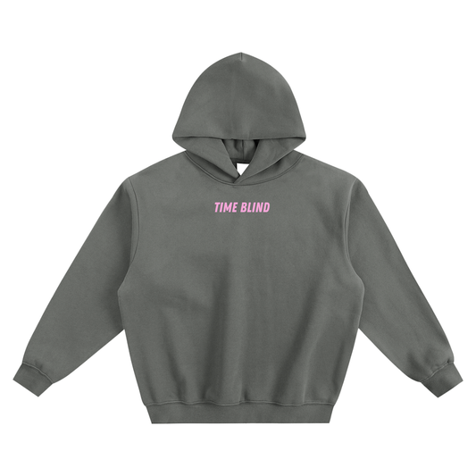 Time Blind Fleeced Boxy Hoodie