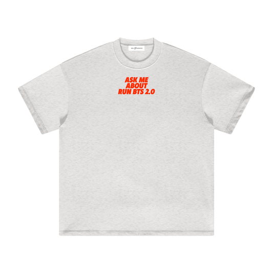 Ask Me About Run BTS 2.0 (Red) Heavyweight T-Shirt