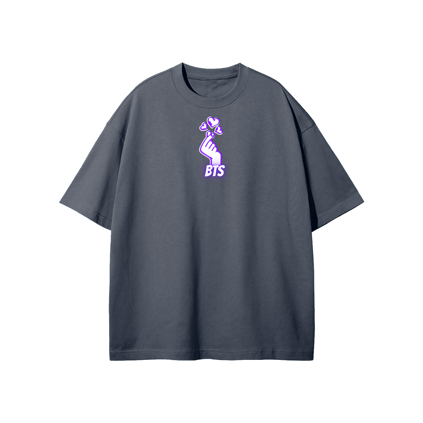 BTS Hand Heart Streetwear Heavyweight Loose Fit T-Shirt