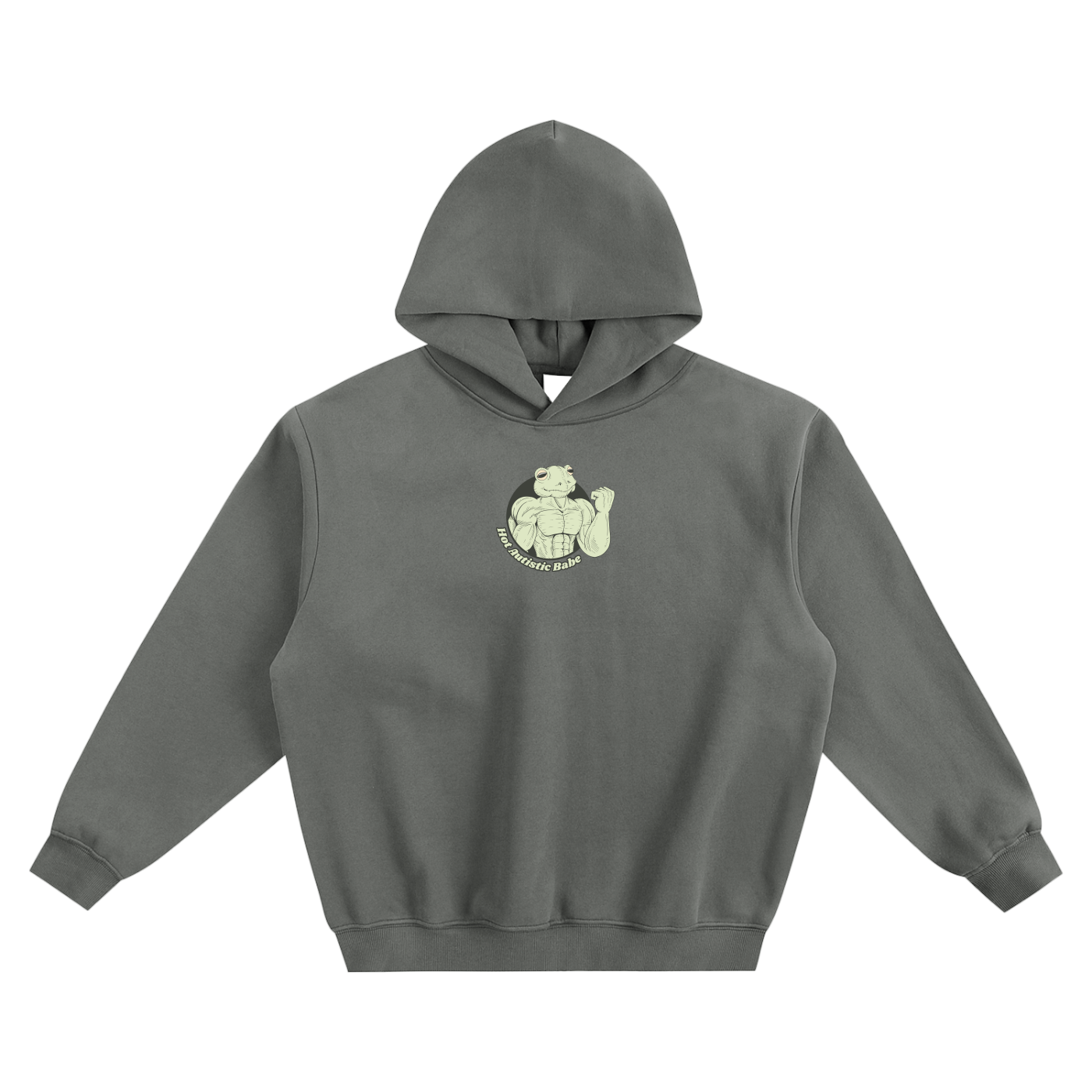 Hot Autistic Babe Fleeced Boxy Hoodie