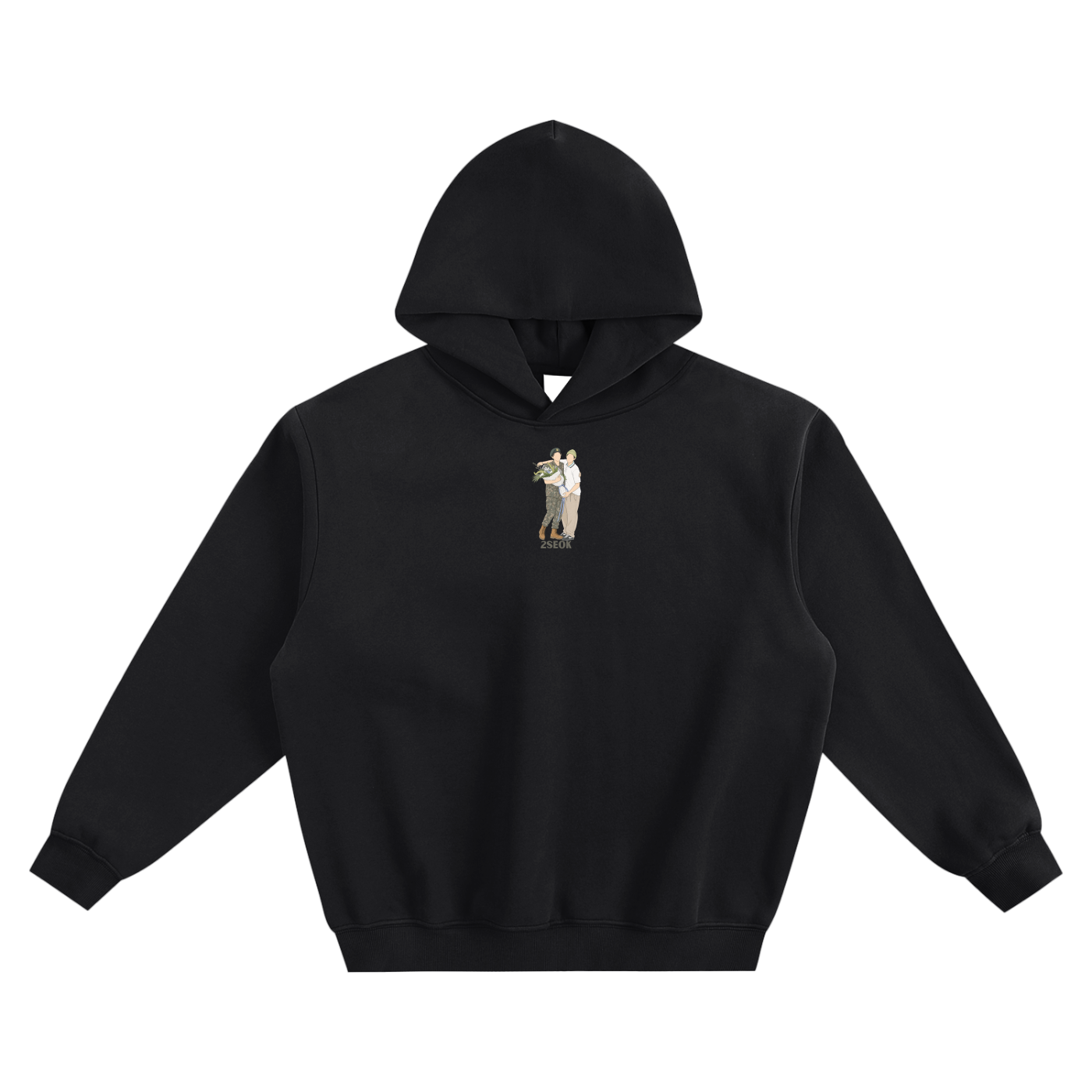 2Seok (J Hope & Jin) Fleeced Boxy Hoodie