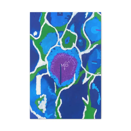 Microscopic Invasion Matte Canvas 16″ x 24″ (Vertical) / 1.25’’ Canvas