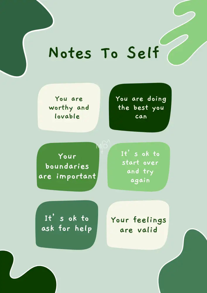Notes To Self Poster Poster