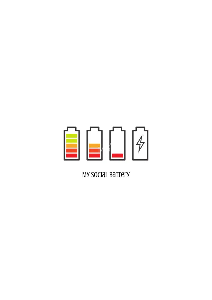 Social Battery Poster Poster