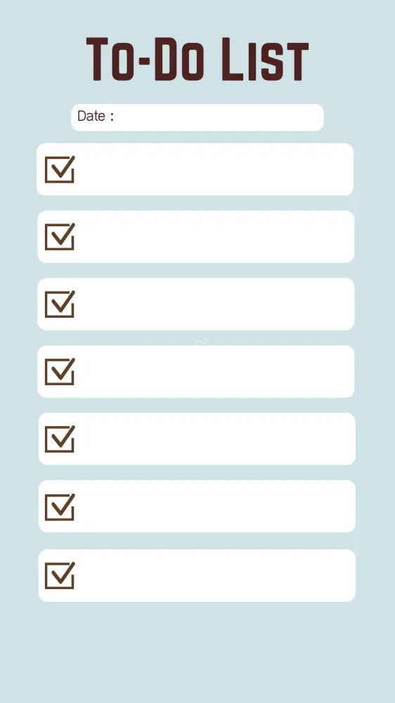 To Do List Blank Poster Poster