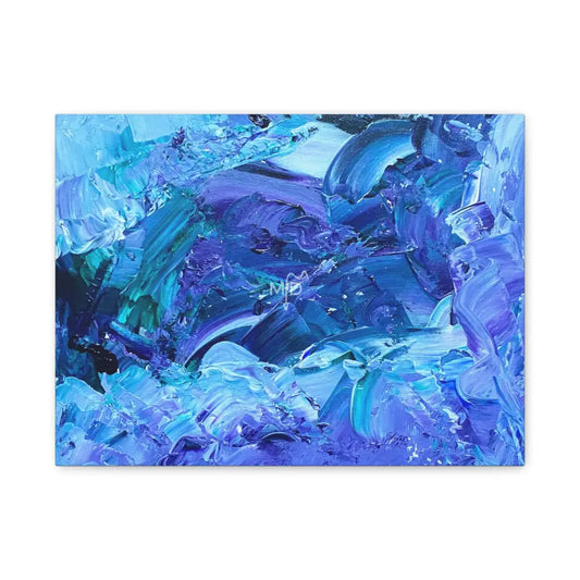 Waves Of Sapphire Matte Canvas 16″ x 12″ (Horizontal) / 1.25’’ Canvas
