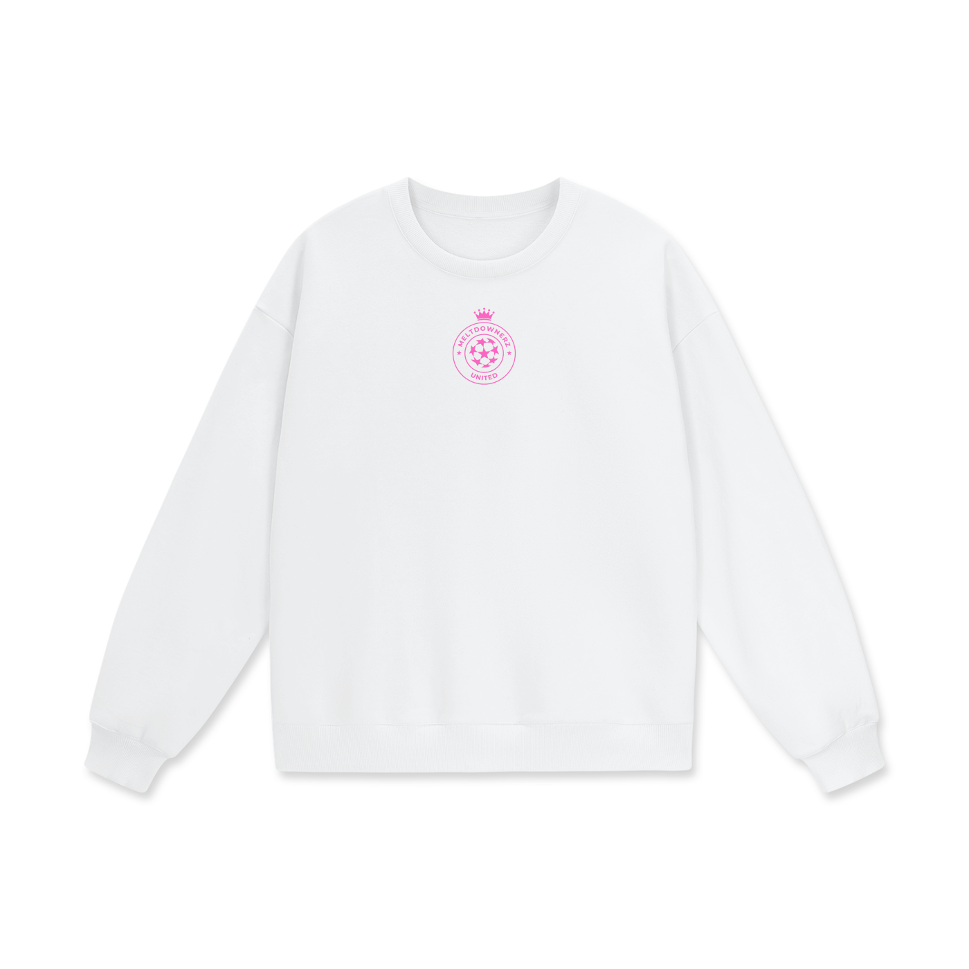 Meltdownerz United (Pink) Heavyweight Drop Shoulder Oversized Fleece Sweatshirt