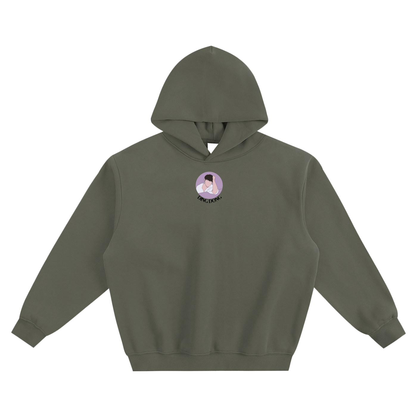 Ding Dong Jungkook Fleeced Boxy Hoodie