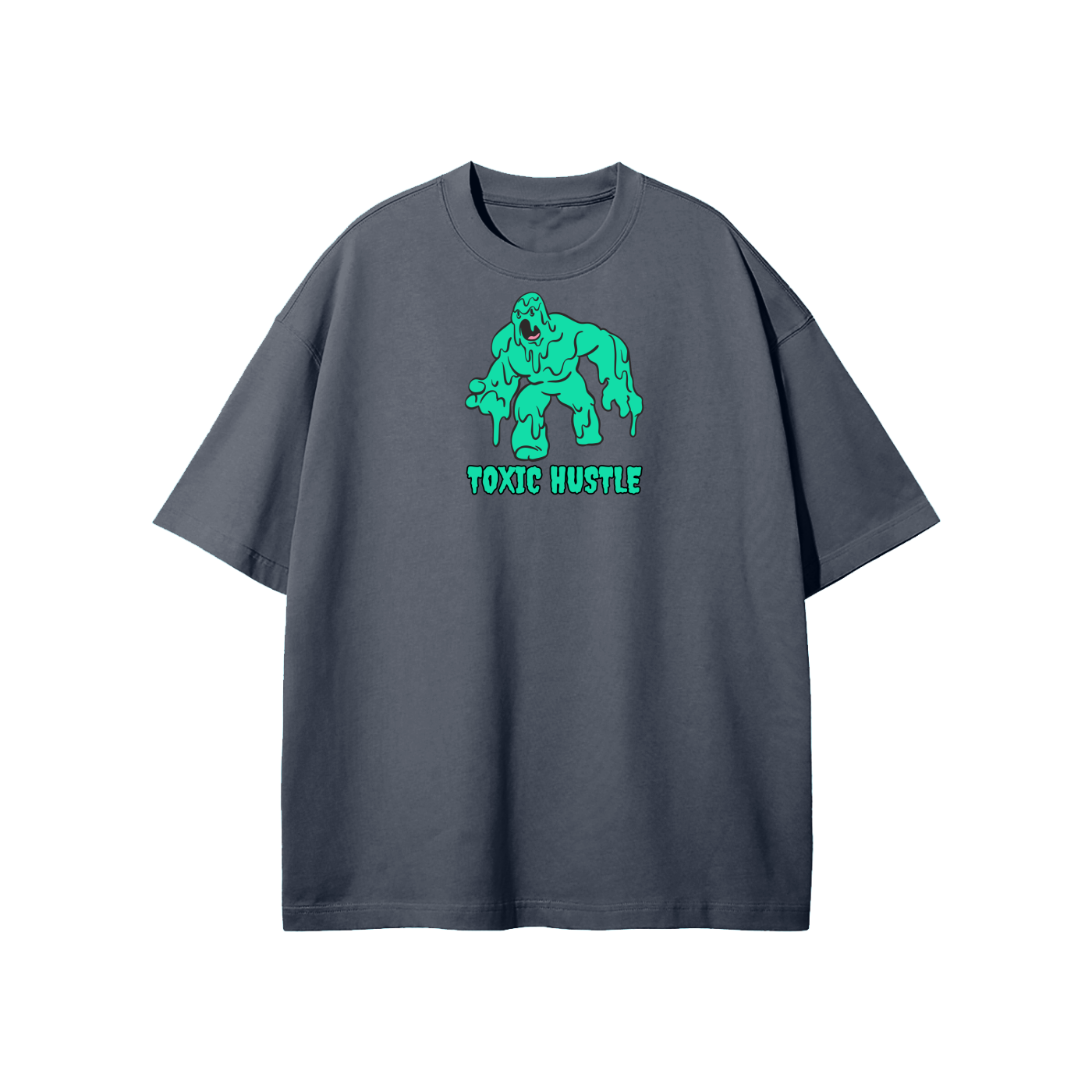 Toxic Hustle (Ghoul) Streetwear Heavyweight Loose Fit T-Shirt