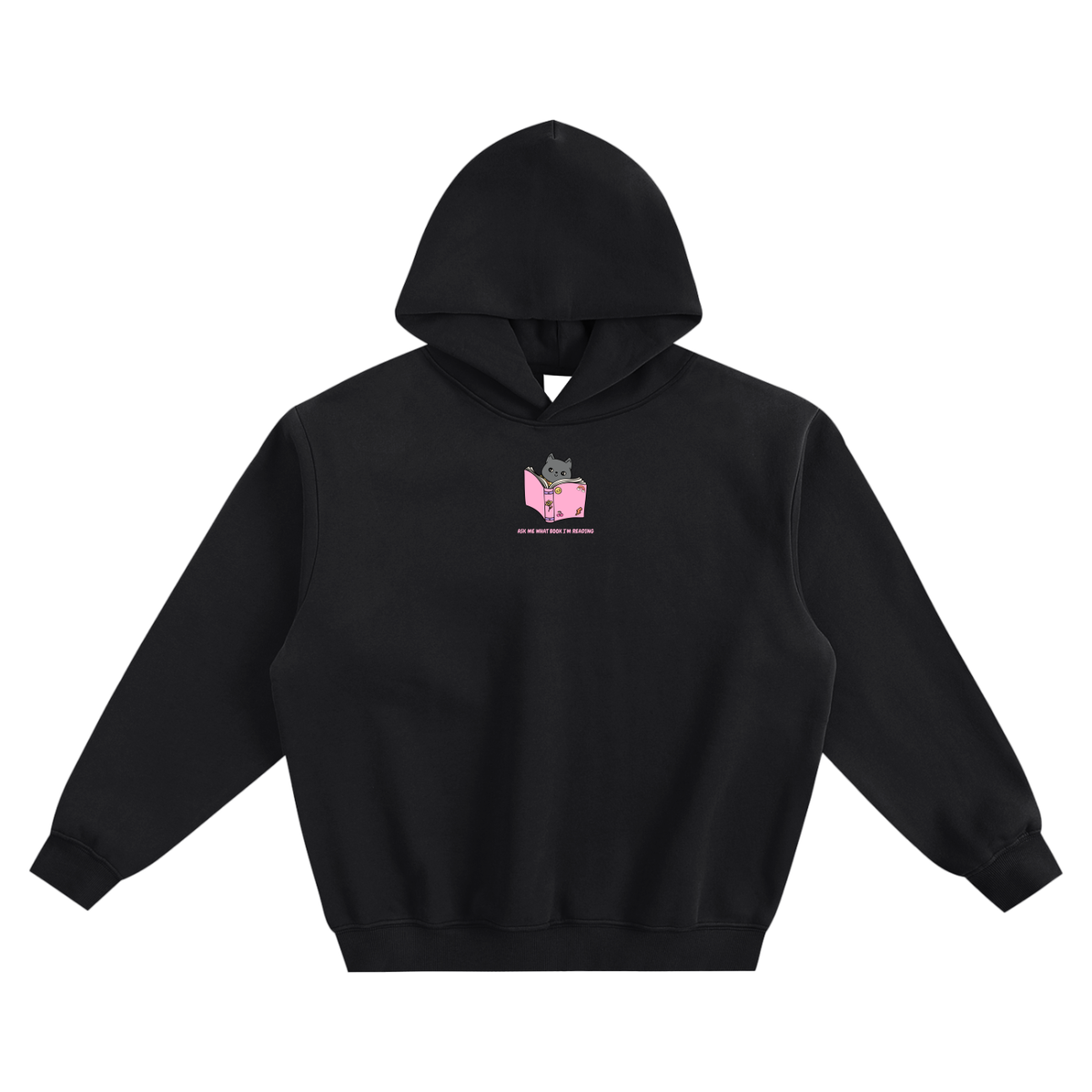 Ask Me What Book I'm Reading Fleeced Boxy Hoodie