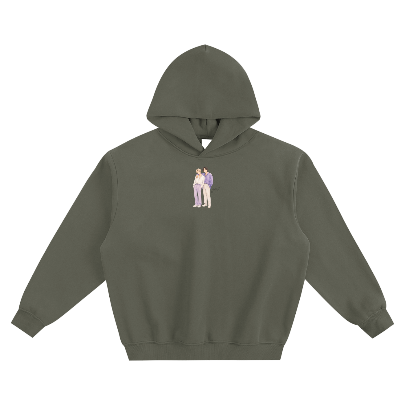 VMin (Taehyung & Jimin) Fleeced Boxy Hoodie