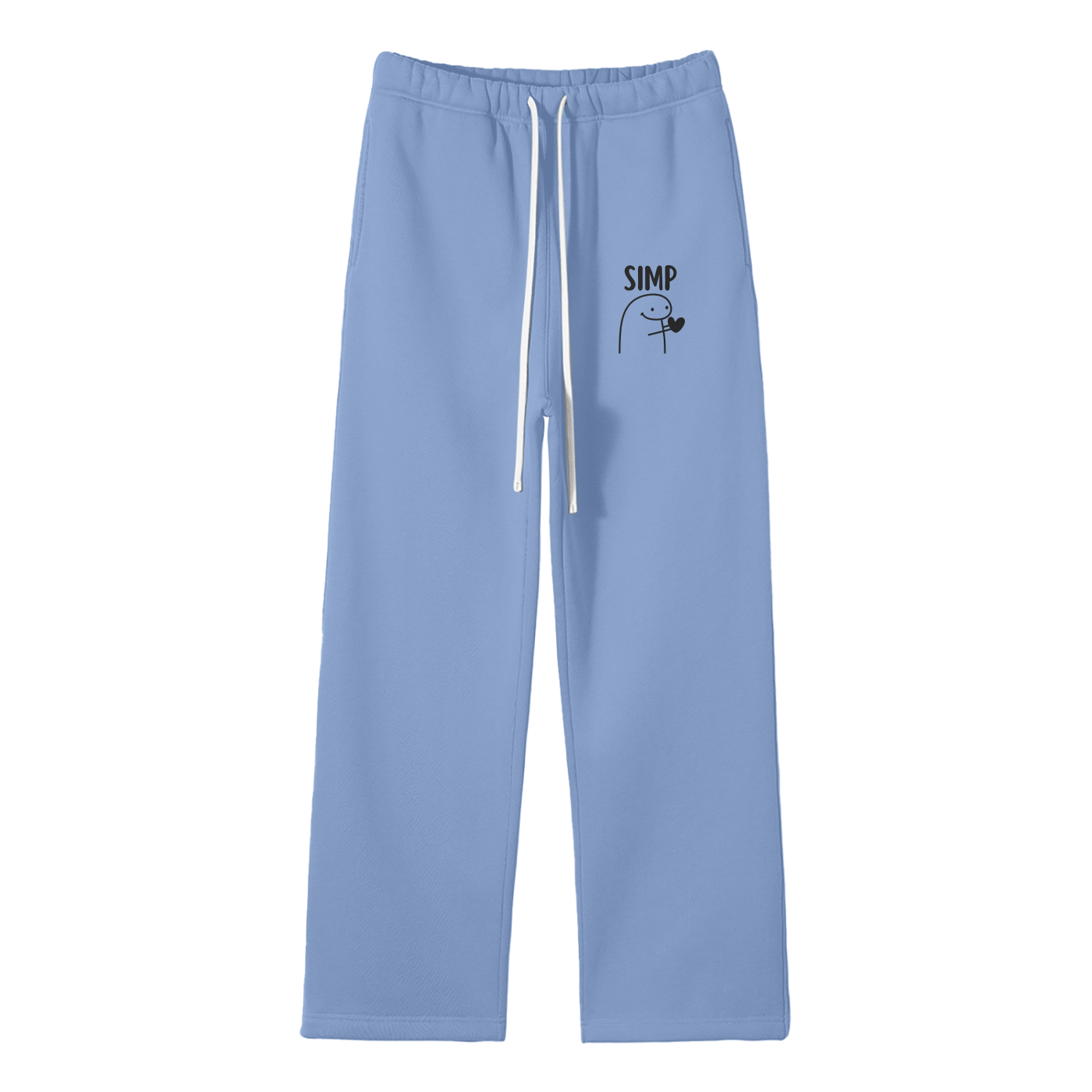 Simp Streetwear Fleece Straight Leg Pants