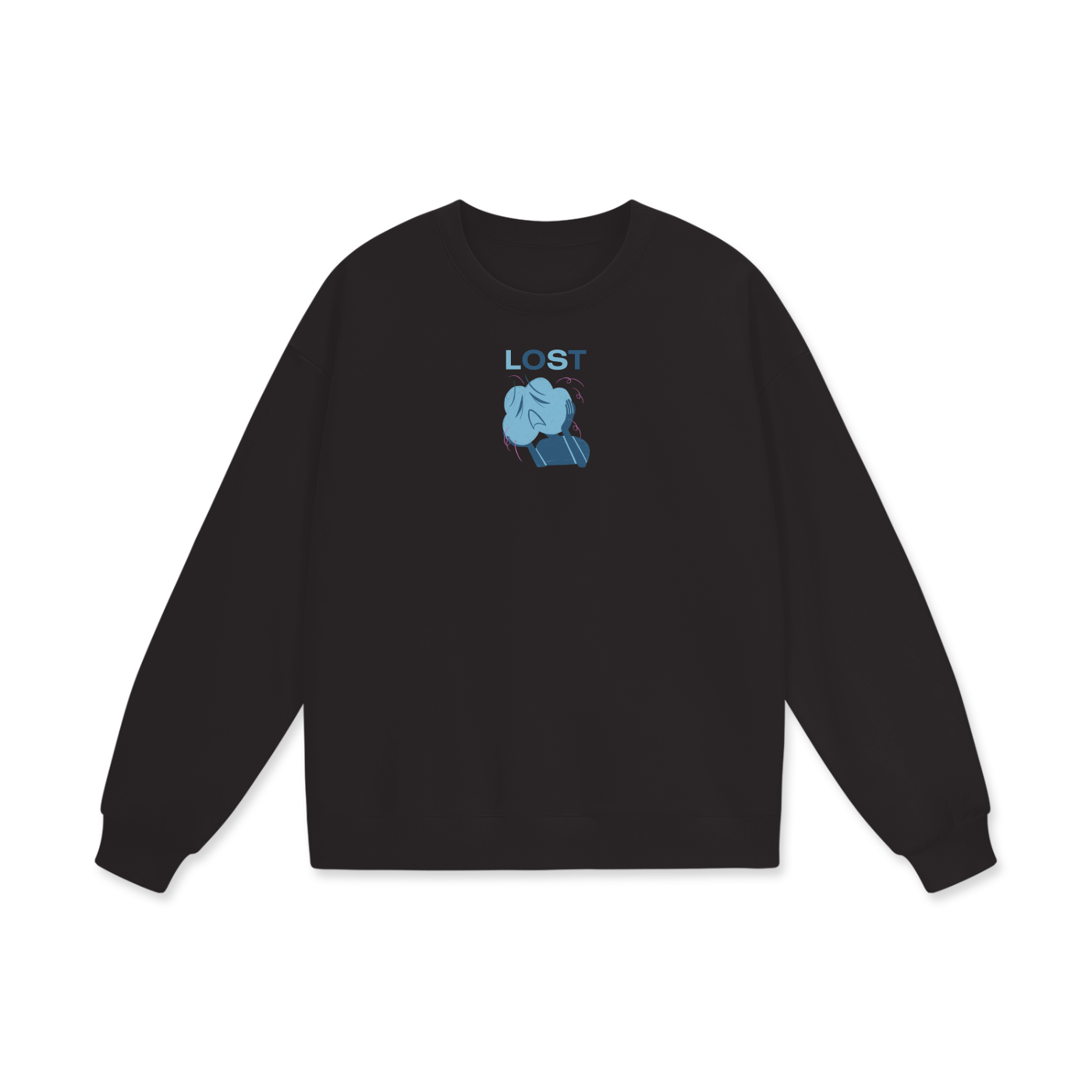 Lost Heavyweight Drop Shoulder Oversized Fleece Sweatshirt