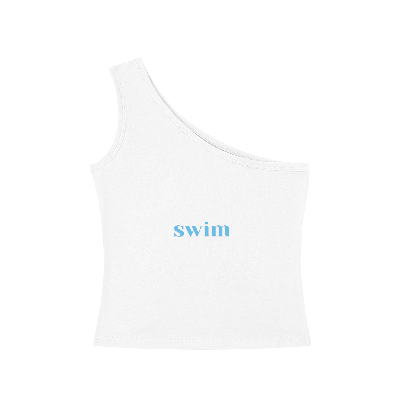 Swim BTS One-Shoulder Crop T Shirt