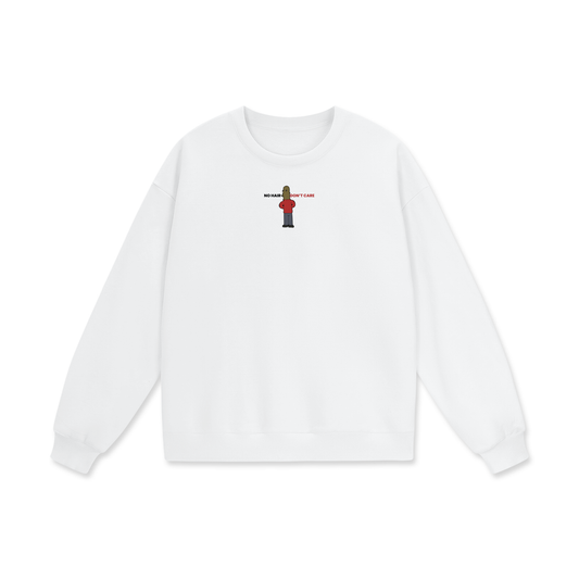 No Hair Don't Care Heavyweight Drop Shoulder Oversized Fleece Sweatshirt
