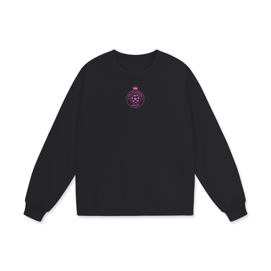 Meltdownerz United (Pink) Heavyweight Drop Shoulder Oversized Fleece Sweatshirt