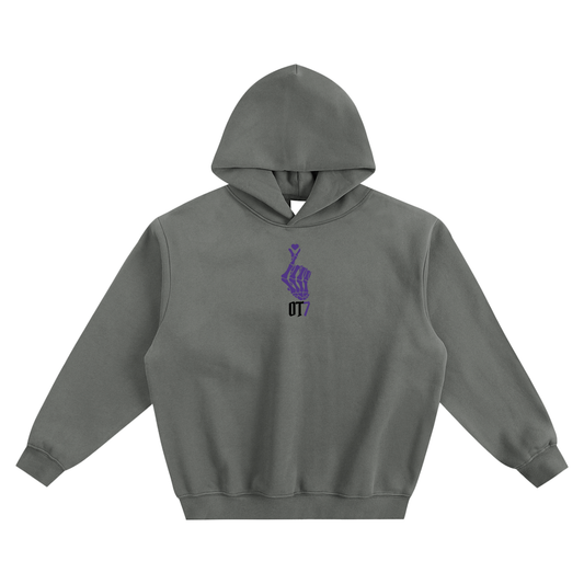 OT7 Hand Heart Fleeced Boxy Hoodie