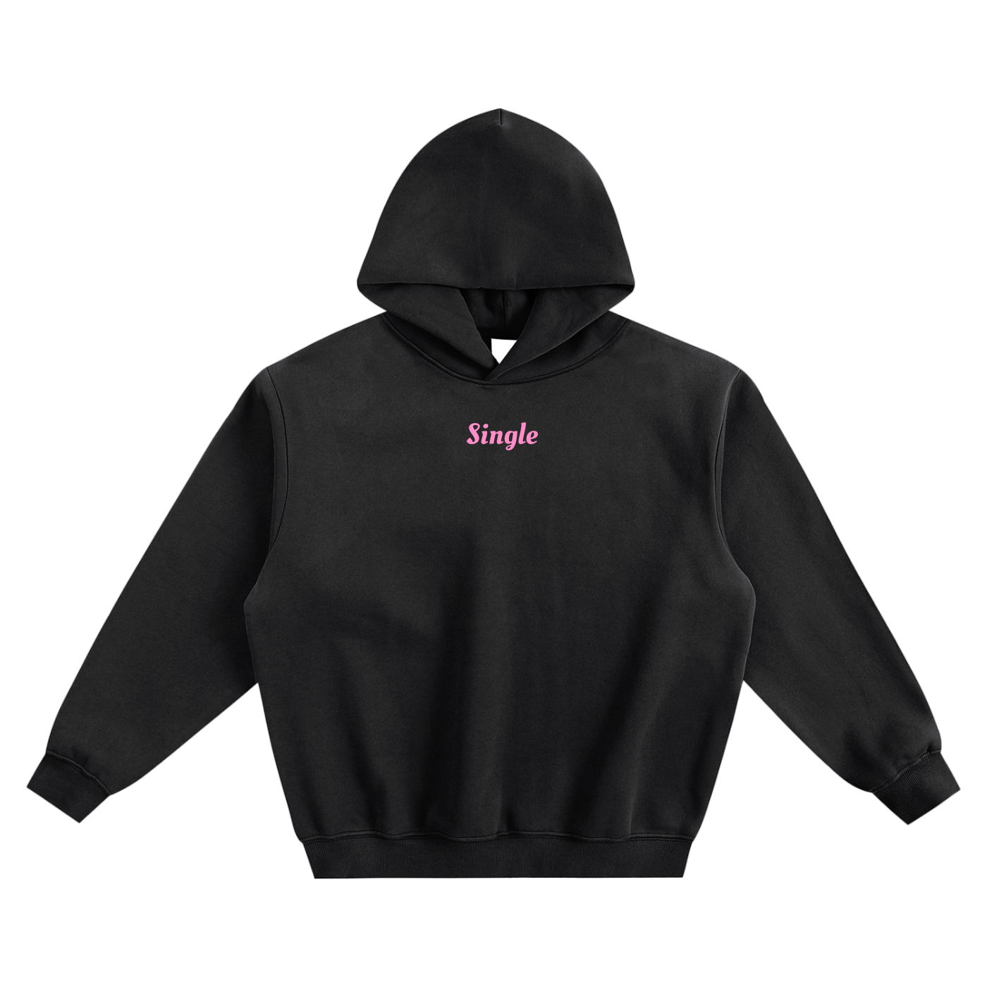 Single Fleeced Boxy Hoodie