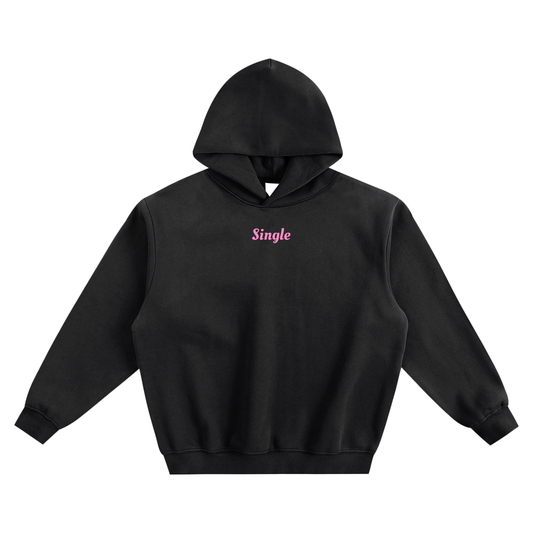 Single Fleeced Boxy Hoodie