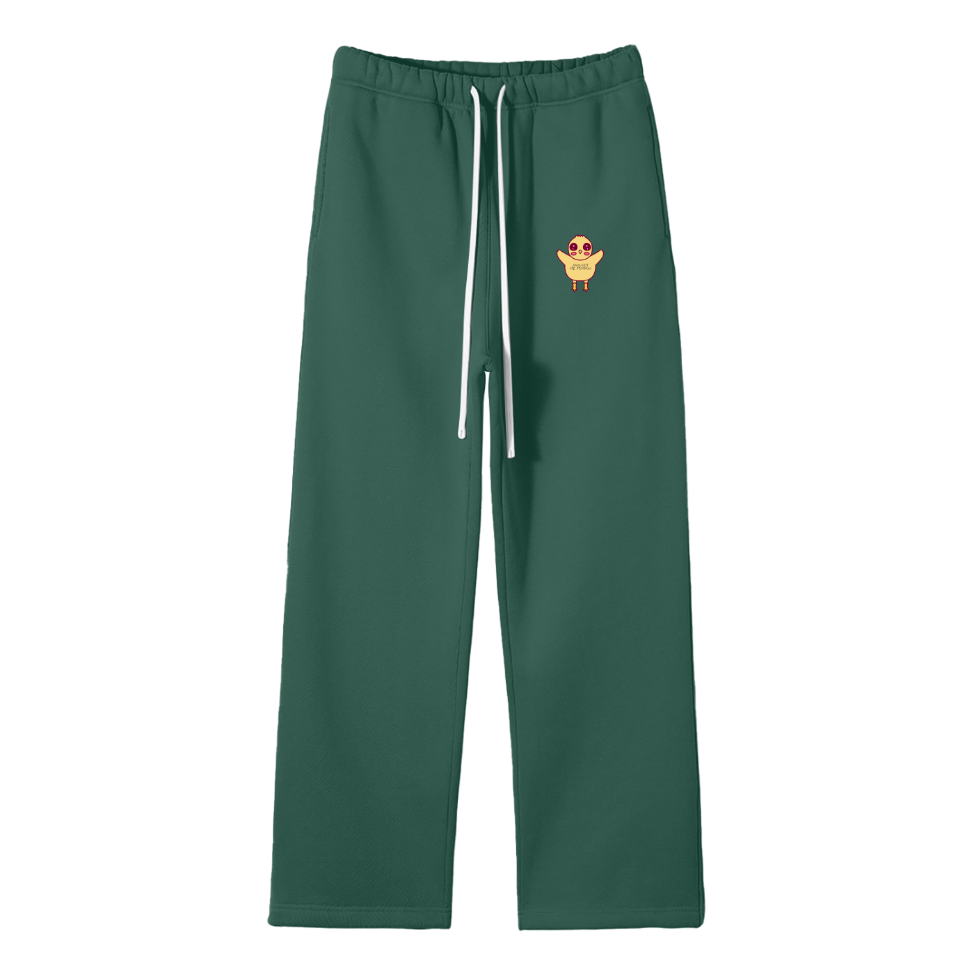 Jimin Got Me Stimmin' (Chick) Streetwear Fleece Straight Leg Pants
