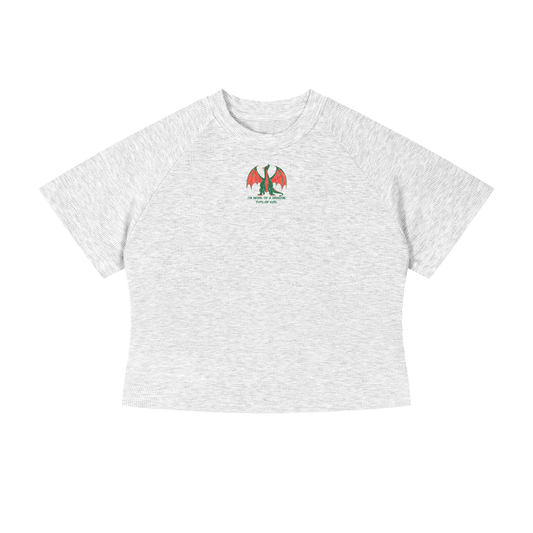 I'm More Of A Dragon Type Of Girl (1) Crop T-Shirt