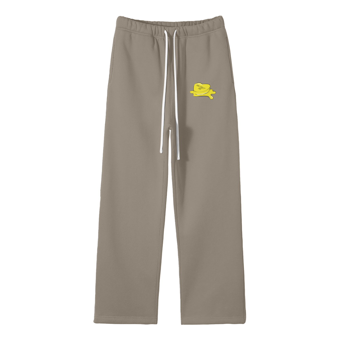 You Melt Me (Butter) Streetwear Fleece Straight Leg Pants
