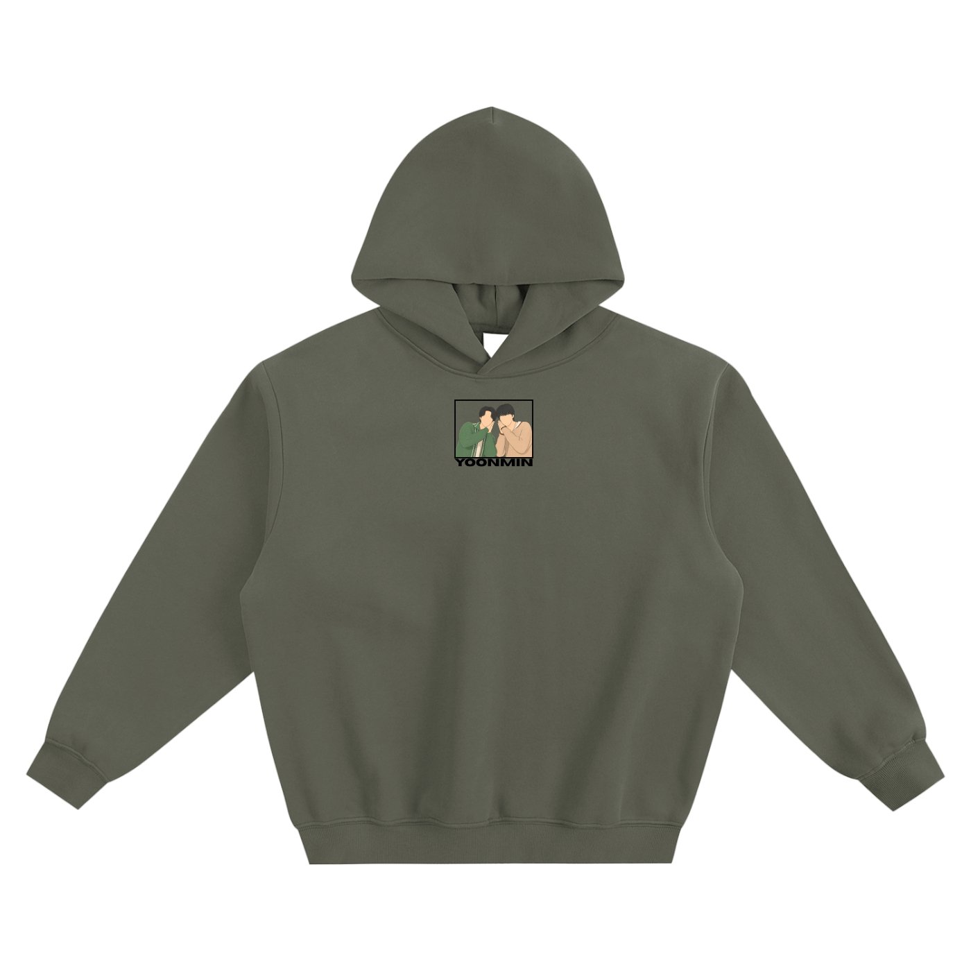 Yoonmin (Yoongi & Jimin) Fleeced Boxy Hoodie