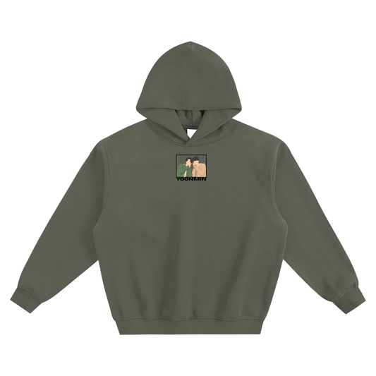 Yoonmin (Yoongi & Jimin) Fleeced Boxy Hoodie