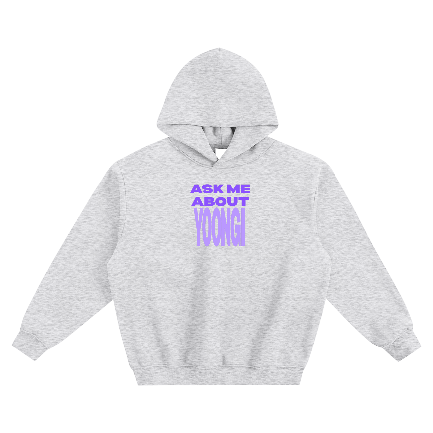 Ask Me About Yoongi Fleeced Boxy Hoodie