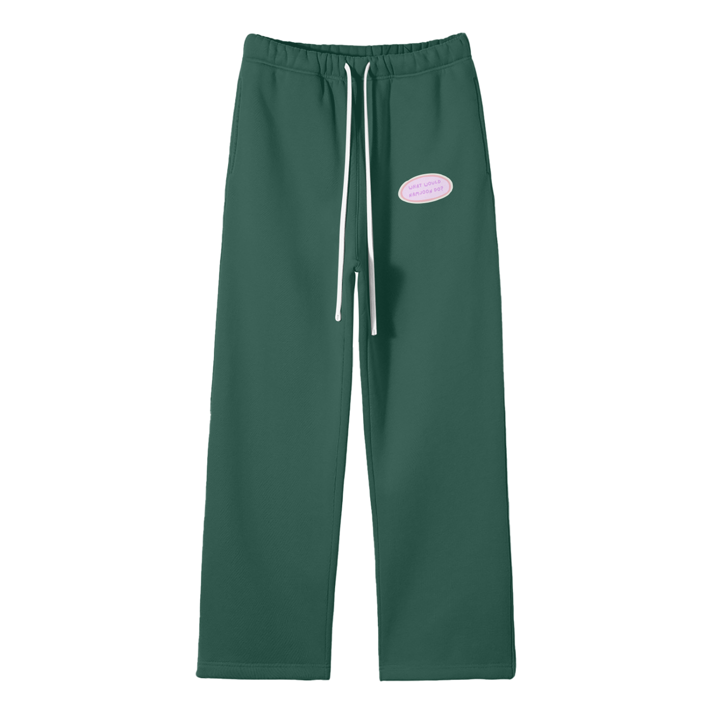What Would Namjoon Do Streetwear Fleece Straight Leg Pants