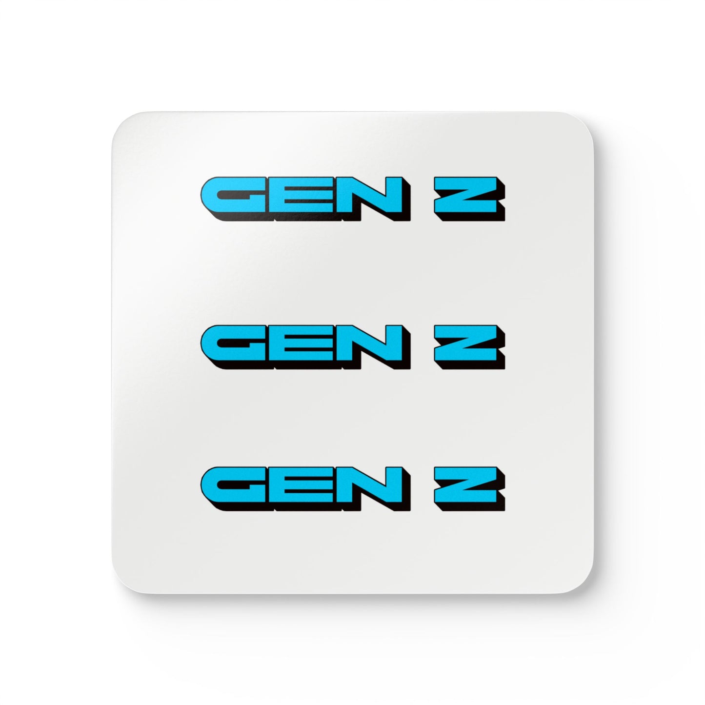 Gen Z Blue Corkwood Coaster Set