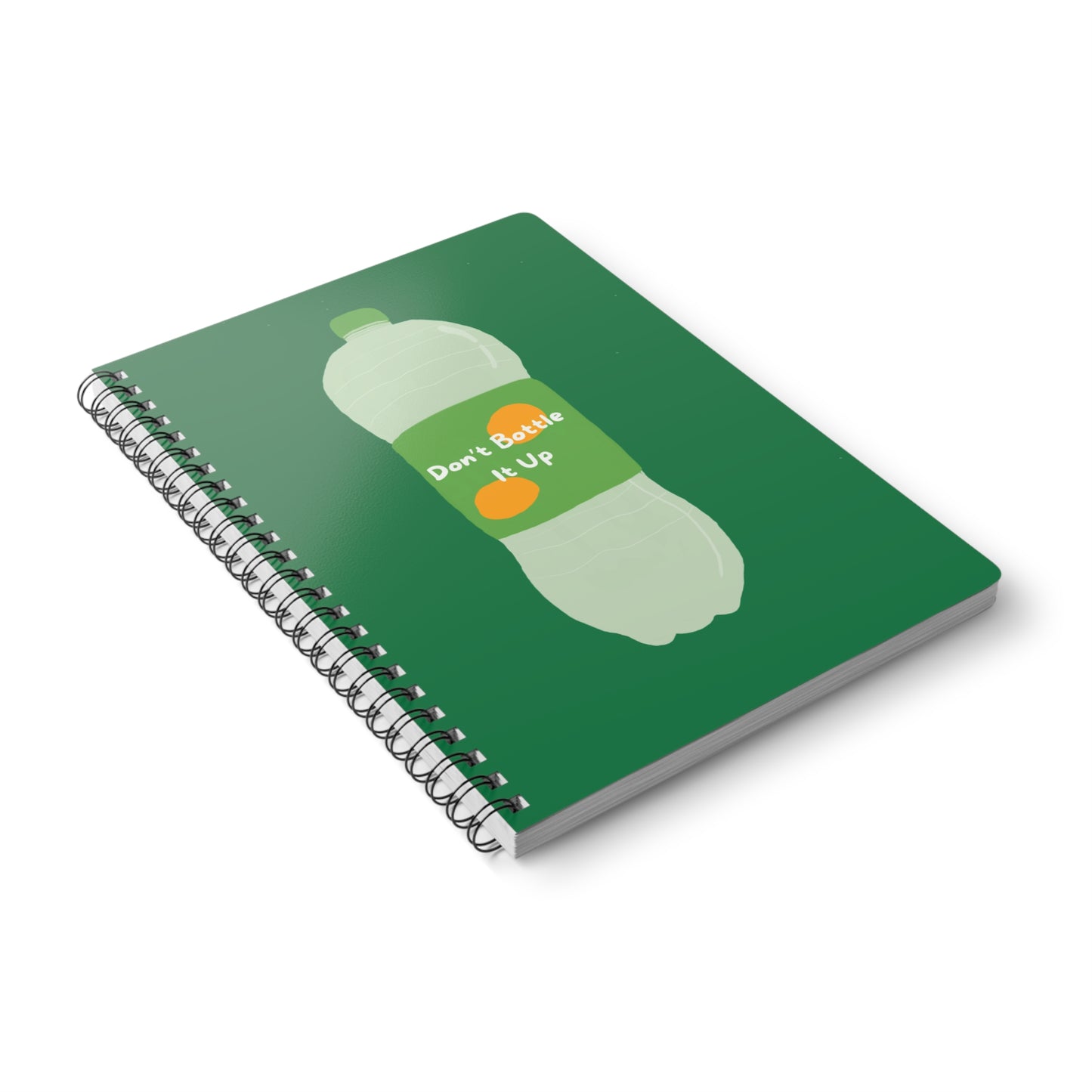 Don't Bottle It Up Wirobound Softcover Notebook, A5
