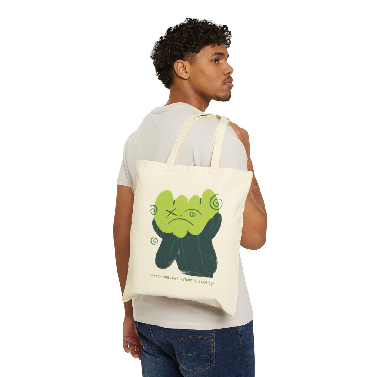 Pretending I Understand This Fantasy Cotton Canvas Tote Bag