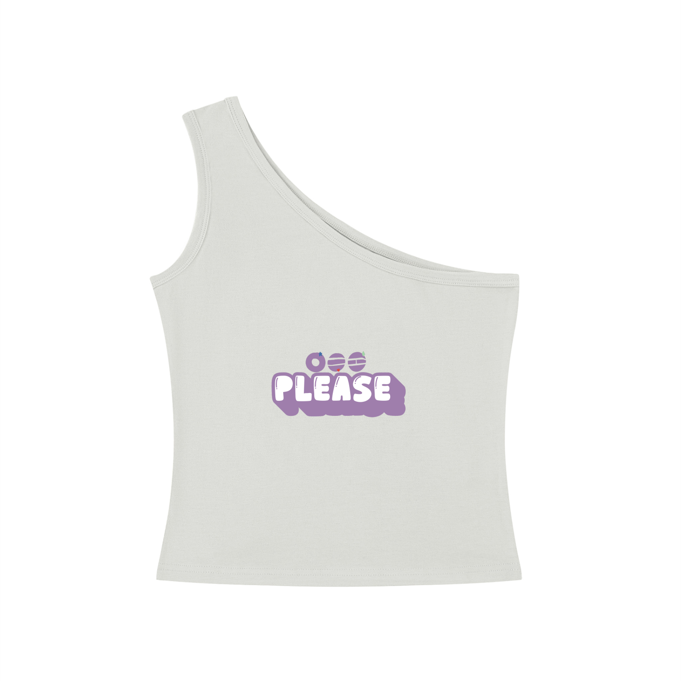 BTS Please Arirang One-Shoulder Crop T Shirt