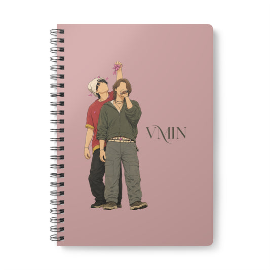 VMin (Taehyung & Jimin BTS Arirang Tour) Wirobound Softcover Notebook, A5