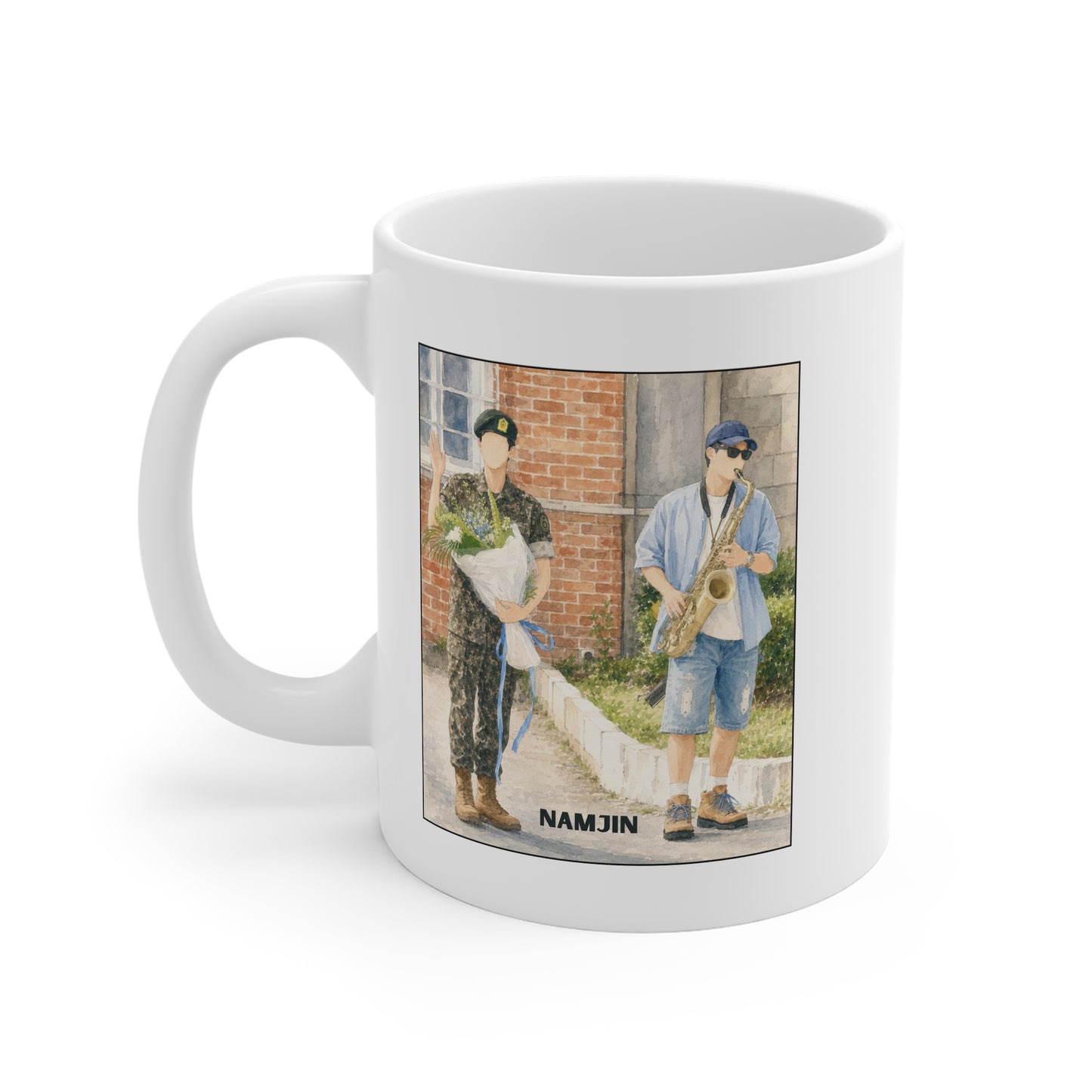 Namjin (Namjoon & Jin) 11oz White Mug
