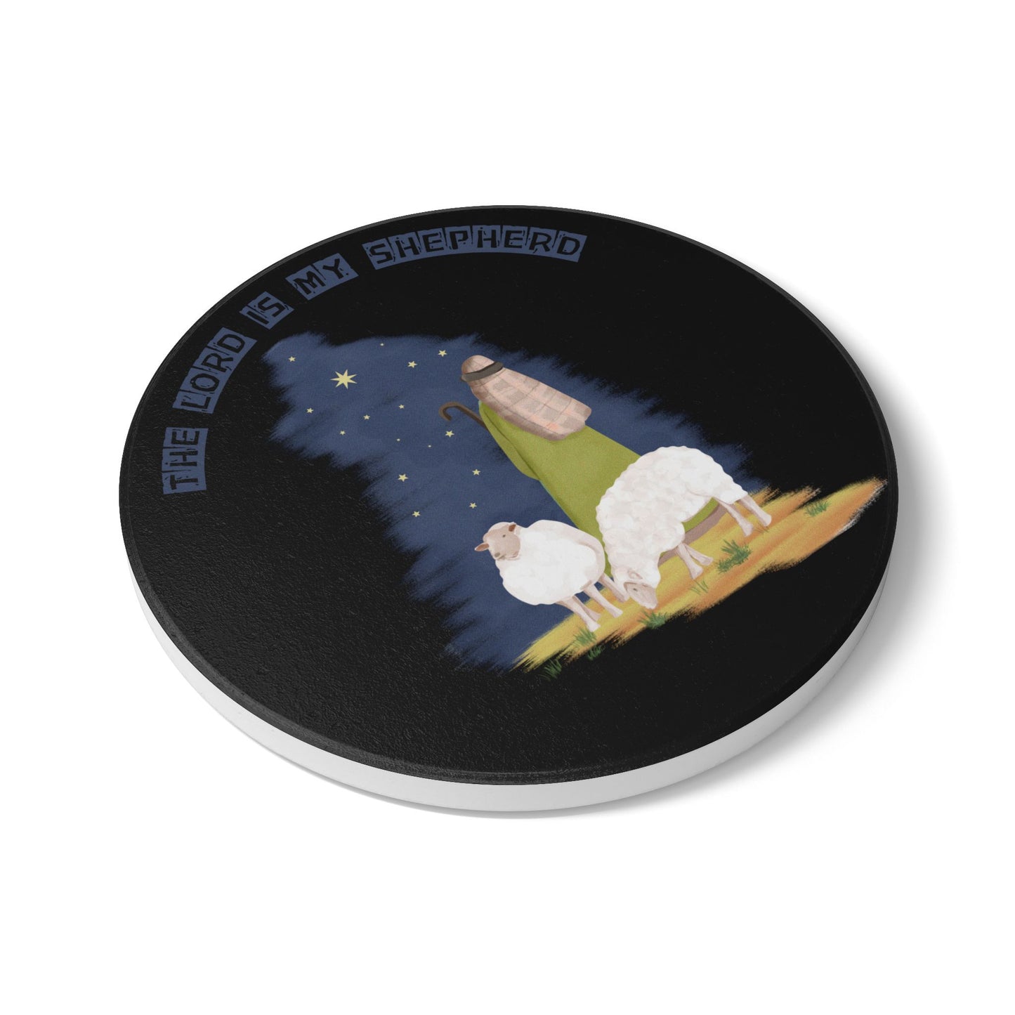 The Lord Is My Shepherd Ceramic Coaster
