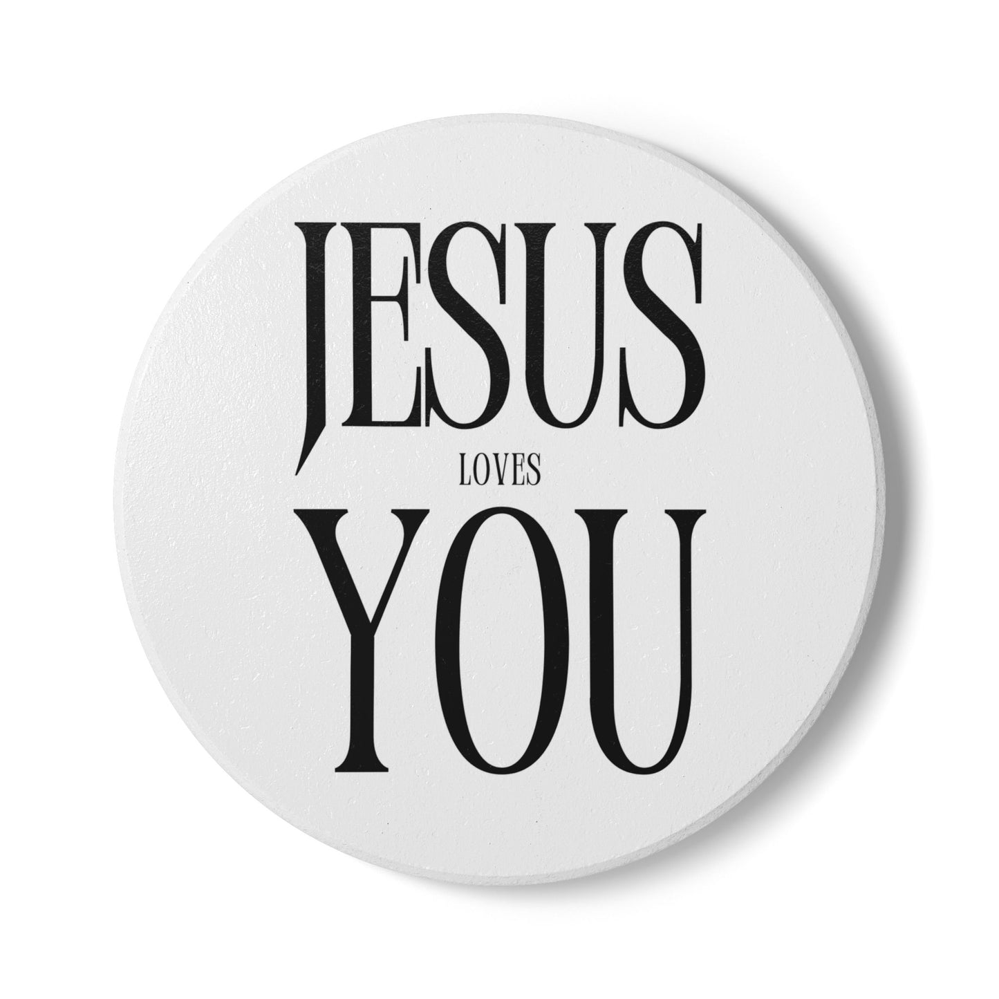 Jesus Loves You (1) Ceramic Coaster