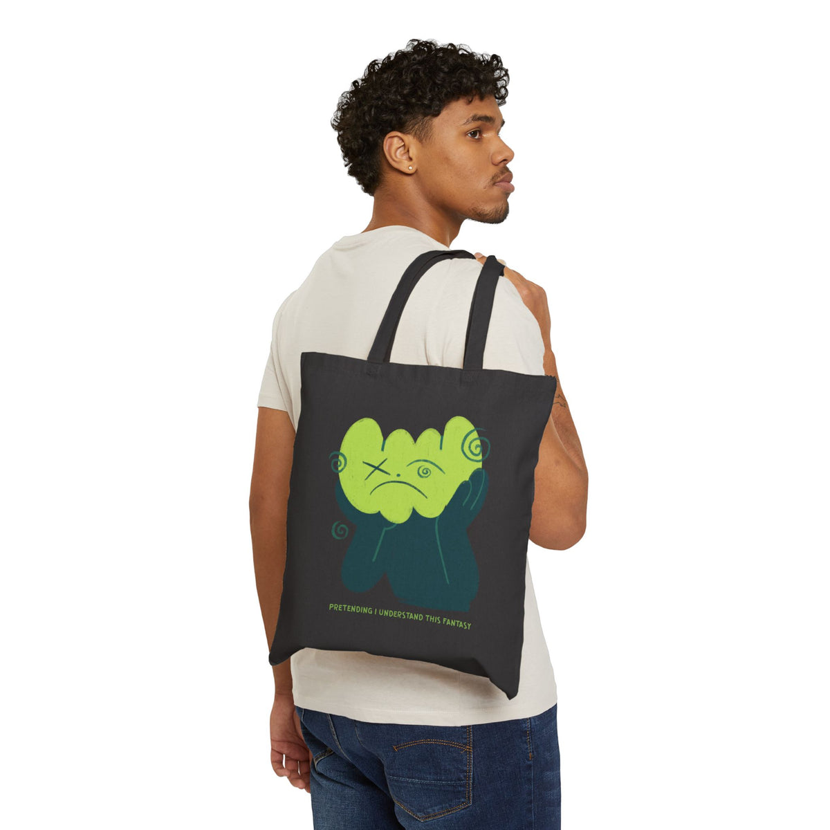 Pretending I Understand This Fantasy Cotton Canvas Tote Bag