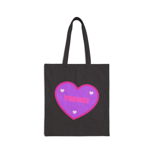 Yoongi Cotton Canvas Tote Bag