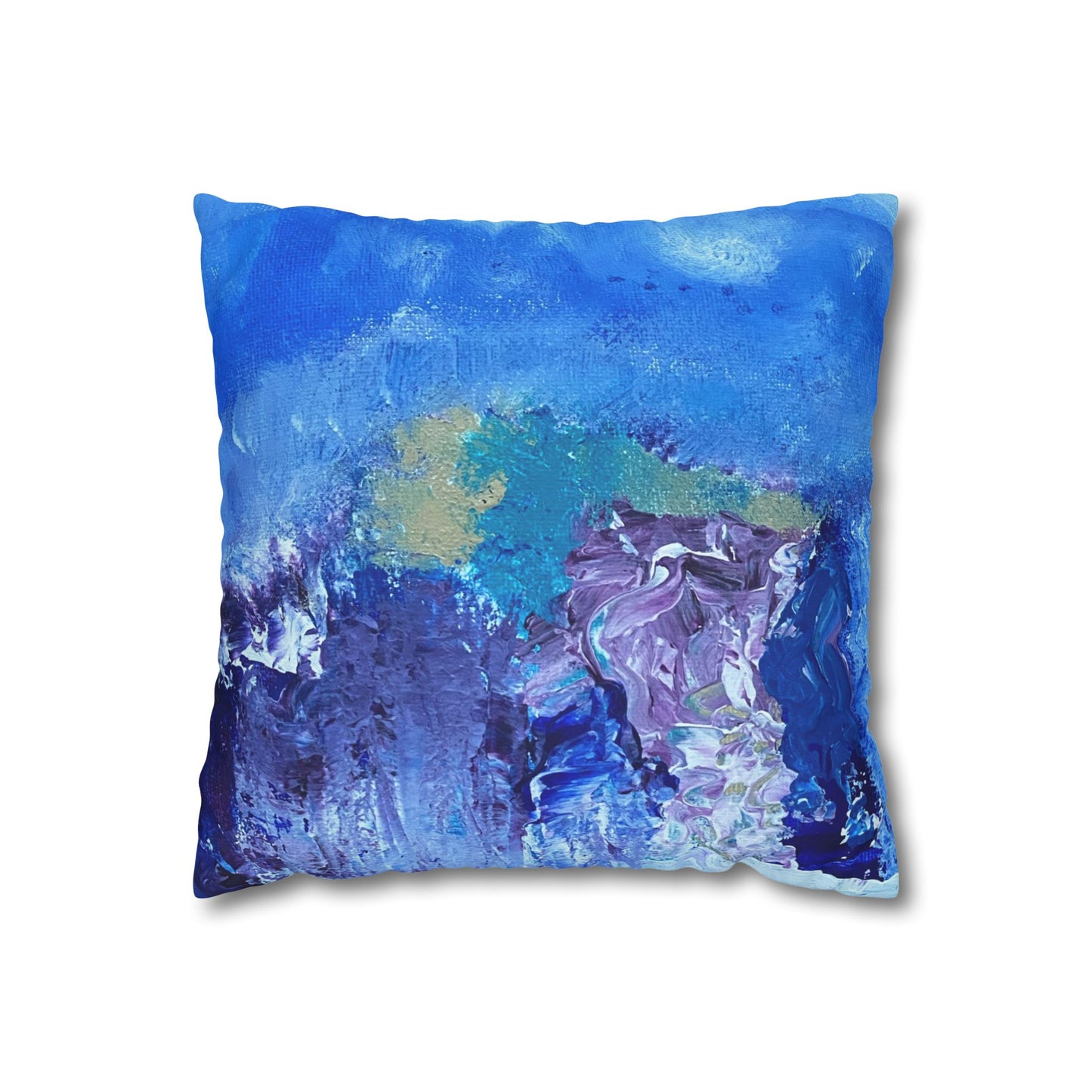 Jus Peak Square Poly Canvas Pillowcase