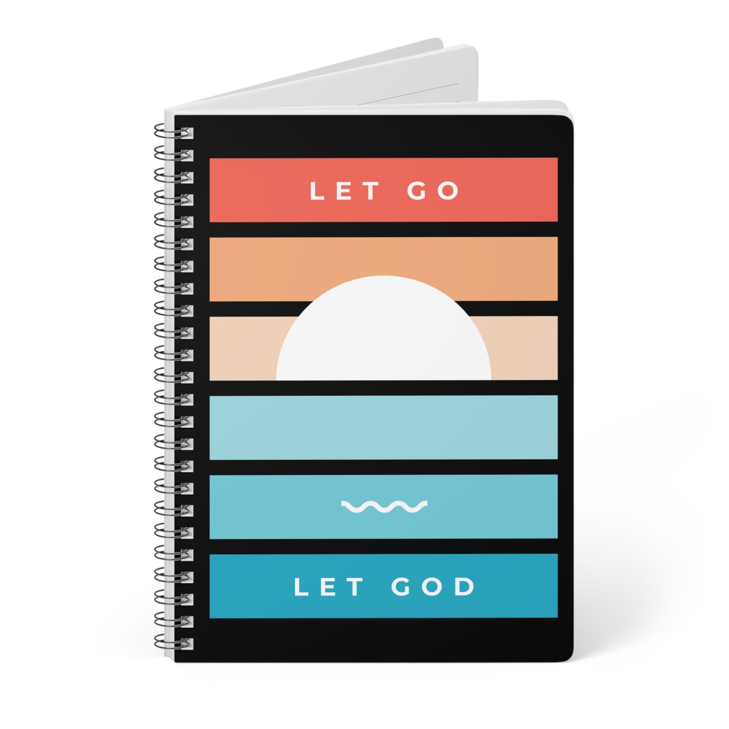 Let Go & Let God (1) Wirobound Softcover Notebook, A5