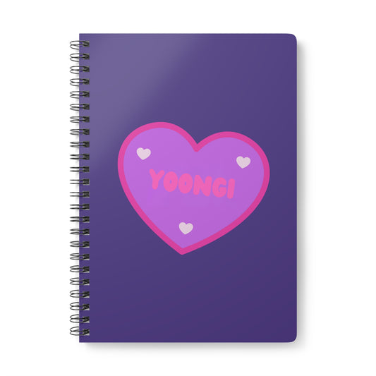 Yoongi Wirobound Softcover Notebook, A5
